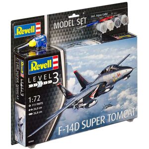 Revell F-14d Super Tomcat Modelfly - Scala 1:72 Byggesæt - Fly Modelbyggesæt