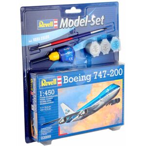 Revell Boeing 474 - 400 - Scala 1:450 Med Lim Og Maling Byggesæt - Fly Modelbyggesæt