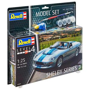 Revell Shelby Series 1 - 1:25 Med Lim Og Maling Byggesæt - Biler / Motorcykler Modelbyggesæt