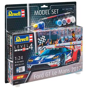 Revell Ford Gt Le Mans 2017 - 1:24 Med Lim Og Maling Byggesæt - Biler / Motorcykler Modelbyggesæt