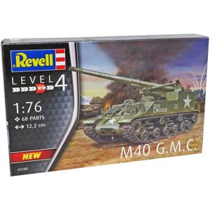 Revell M40 Gmc Kampvogn Militær Køretøjer Modelbyggesæt