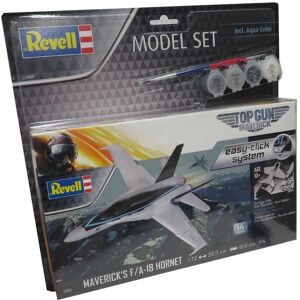 Revell Mavericks Fa 18 Hornet Top Gun - Med Lim Og Maling Byggesæt - Fly Modelbyggesæt