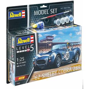 Revell Shelby Cobra 289 - Med Lim Og Maling Byggesæt - Biler / Motorcykler Modelbyggesæt