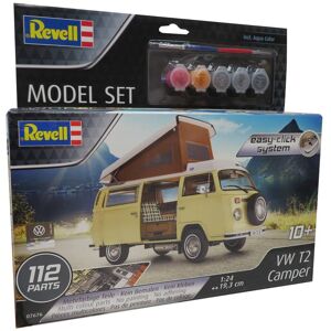 Revell Vw T2 Camper - Easy-click System Byggesæt - Biler / Motorcykler Modelbyggesæt