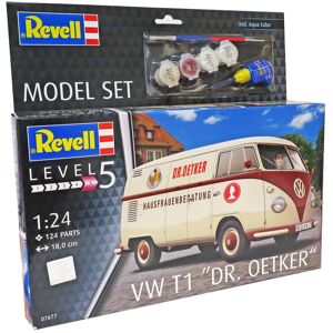 Revell Vw T1 Dr. Oetker - Med Lim Og Maling Byggesæt - Biler / Motorcykler Modelbyggesæt