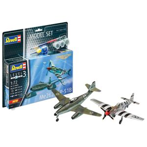 Revell Me262&P-51b Modelfly Byggesæt - Fly Modelbyggesæt