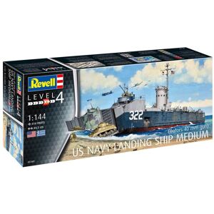 Revell Us Navy Landing Ship Medium Modelskib Byggesæt - Skibe Modelbyggesæt