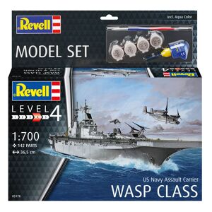 Revell Assault Carrier Uss Wasp Class Modelskib Byggesæt - Skibe Modelbyggesæt