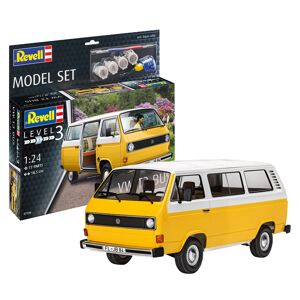 Revell Model Set Vw T3 Bus - Modelbil - Med Lim Og Maling Byggesæt - Biler / Motorcykler Modelbyggesæt