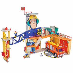 Fireman Sam Brandmand Sam brandstationssæt flerfarvet