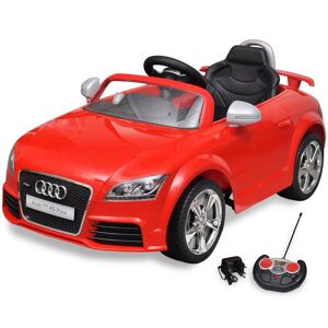 vidaXL Audi TT RS Sit Bil for børn med hvid fjernbetjening Rød