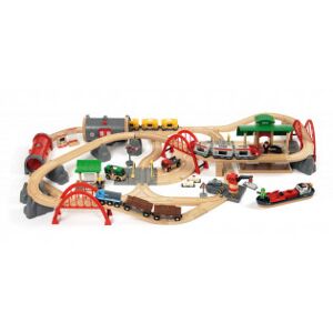 Brio World 33052 - Rail & Road - Deluxe Sæt, Stor Boks