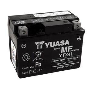 YUASA YUASA VEDLIGEHOLDELSESFRI YUASA batterifabrik aktiveret - YTX4L FA Vedligeholdelsesfrit batteri