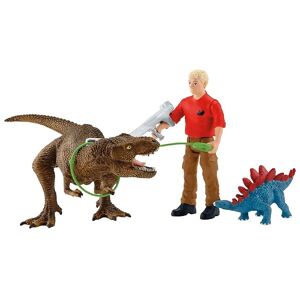 Schleich Dinosaurs - H: 7 Cm - T-Rex Angreb 41465 - Schleich - Onesize - Legetøjsfigur