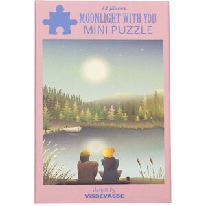 Vissevasse Puslespil - Mini - 10x13 Cm - Moonlight With You - Vissevasse - Onesize - Puslespil