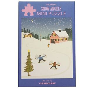 Vissevasse Puslespil - Mini - 10x13 Cm - Snow Angels - Vissevasse - Onesize - Puslespil