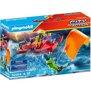 City Action - Skibsredning Med Båd - 70144 - 30 Dele - Playmobil - Onesize - Legetøj