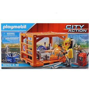 City Action - Containerproducent - 70774 - 60 Dele - Playmobil - Onesize - Legetøj