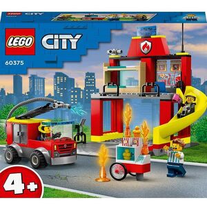 City - Brandstation Og Brandbil 60375 - 153 Dele - Lego® - Onesize - Klodser