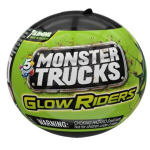 5 Surprise Kugle M. Overraskelse - Glow Riders - Monster Trucks - 5 Surprise - Onesize - Legetøj