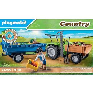 Country - Traktor M. Trailer - 71249 - 42 Dele - Playmobil - Onesize - Legetøj