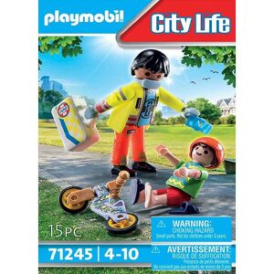 City Life - Læge - 71245 - 15 Dele - Playmobil - Onesize - Legetøj