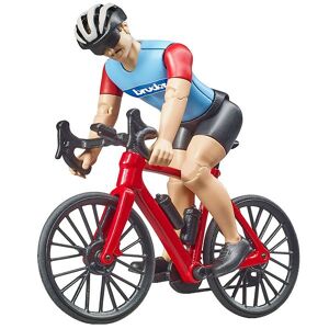 Bruder Figur M. Cykel - Bworld - Cykelrytter - Mand - 63110 - Bruder - Onesize - Legetøjsfigur