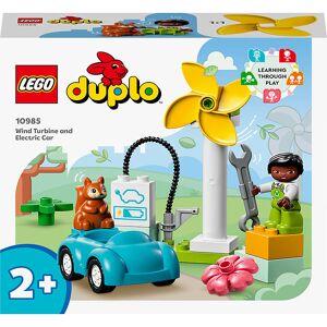 Duplo - Vindmølle Og Elbil 10985 - 16 Dele - Lego® - Onesize - Klodser