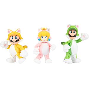 Super Mario Legesæt - 3-Pak - Cat Mario/luigi/peach - Super Mario - Onesize - Actionfigur