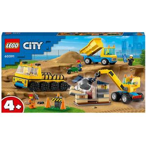 City - Entreprenørmaskiner Og Nedrivningskran 60391 - 235  - Lego® - Onesize - Klodser