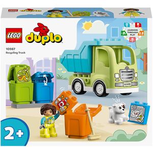 Duplo - Affaldssorteringsbil 10987 - 15 Dele - Lego® - Onesize - Klodser