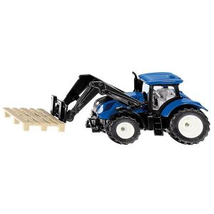 Siku Traktor M. Palleløfter - 8 Cm - New Holland - Blå - Siku - Onesize - Legetøj