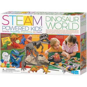 4m Dino Sæt - Steam Powered Kids - Dinosaur World - 4m - Onesize - Spil