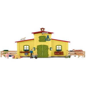 Schleich Farm World - 50x16x30 Cm - Stor Bondegård 42605 - Gul - Schleich - Onesize - Legetøj