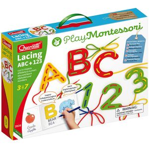 Quercetti Læringssæt - Lacing Abc+123 - Play Montessori - 2802 - Quercetti - Onesize - Kreasæt