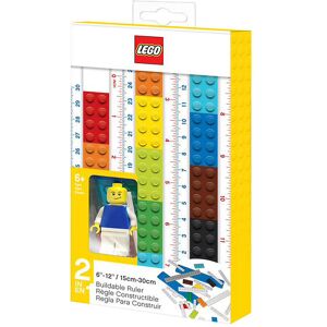 Stationery Lineal - 30 Cm - Byg Selv M. Figur - Lego® - Onesize - Lineal