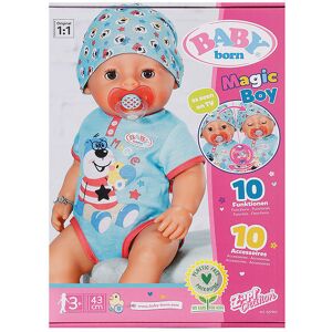 Dukke - Magic Boy - 43 Cm - 10 Funktioner - Baby Born - Onesize - Dukke