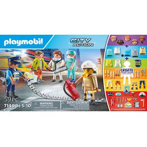 City Action - My Figures: Rescue - 71400 - 59 Dele - Playmobil - Onesize - Legetøjsfigur