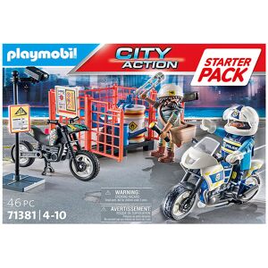 City Action - Starter Pack - Politi - 71381 - 46 Dele  - Playmobil - Onesize - Legetøj