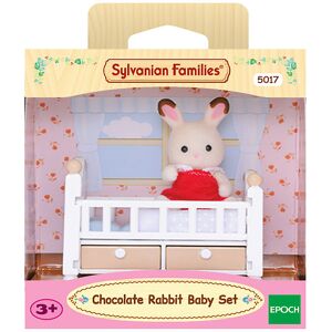 - Chocolate Rabbit Baby Set - 5017 - Sylvanian Families - Onesize - Legetøj