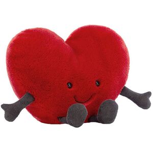 Jellycat Bamse - Large - 19 Cm - Amuseable Red Heart - Jellycat - Onesize - Bamse