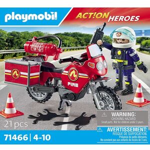 Action Heroes - Brandbil På Ulykkesstedet - 71466 - 21 - Playmobil - Onesize - Klodser