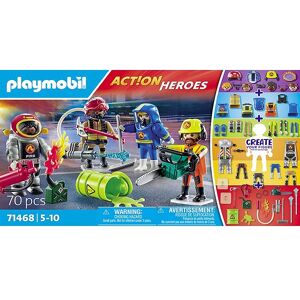 Action Heroes - My Figures: Brandvæsen - 71468 - 70 De - Playmobil - Onesize - Klodser