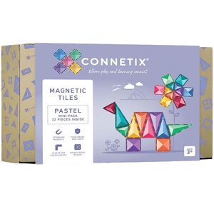 Connetix Magnetsæt - 32 Dele - Pastel Mini Pack - Connetix - Onesize - Magnetlegetøj