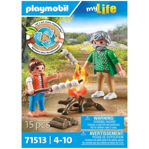 My Life - Lejrbål Med Skumfiduser - 71513 - 15 Dele - Playmobil - Onesize - Legetøjsfigur