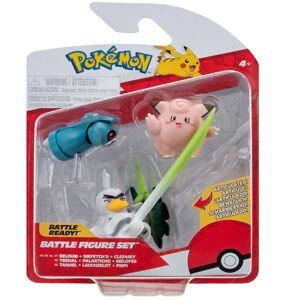 Pokémon Figurer - 3-Pak - Battle Figure - Clefairy/beldum/sirfet - Pokémon - Onesize - Actionfigur