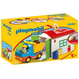 1.2.3 - Skraldebil - 70184 - 9 Dele - Playmobil - Onesize - Legetøj