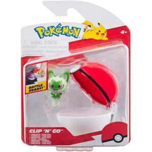 Pokémon Figur - Clip 'N' Go - Poke Ball - Sprigatito - Pokémon - Onesize - Legetøj