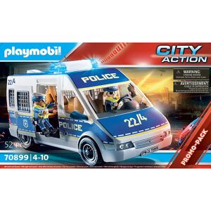 City Action - Politibil M. Lys & Lyd - 70899 - 52 Dele - Playmobil - Onesize - Legetøj