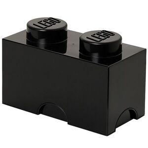 Storage Opbevaringskasse - 2 Knopper - 25x13x18 - Sort - Lego® Storage - Onesize - Kasse